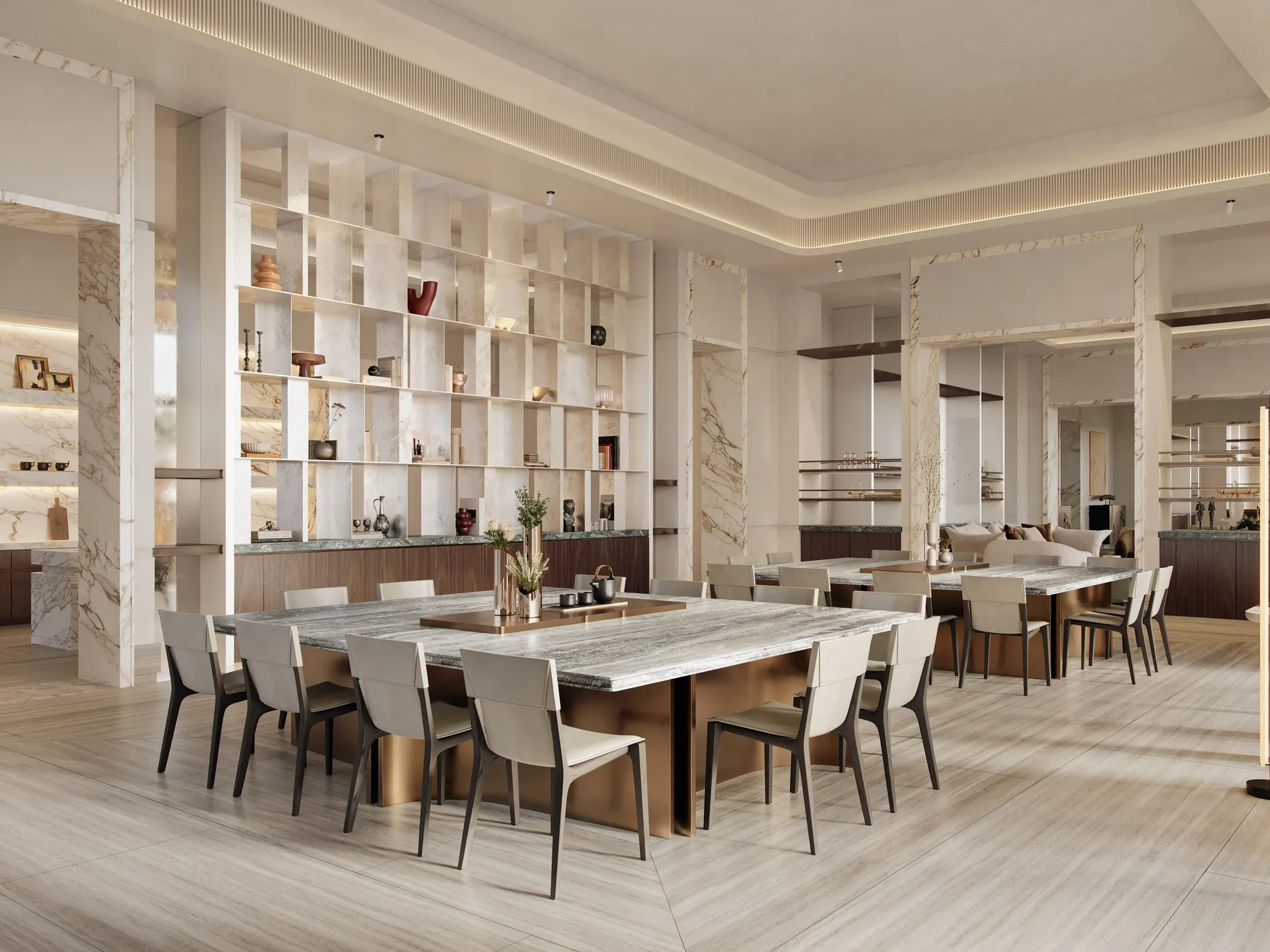 Penthouse dining room — The Carlyle Residences Dubai